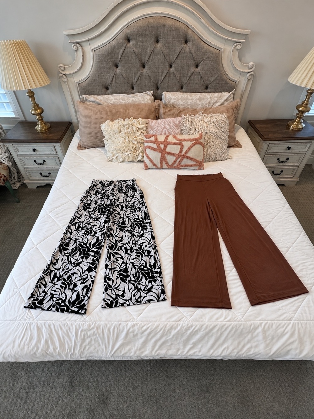 Boden Women’s Large Wide Leg Pull On Pants Lot of 2 Soft Stretch